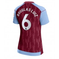 Camiseta Aston Villa Douglas Luiz #6 Primera Equipación Replica 2023-24 para mujer mangas cortas